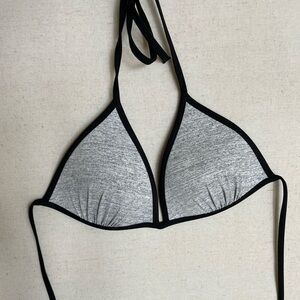 Gray Triangle Bikini top